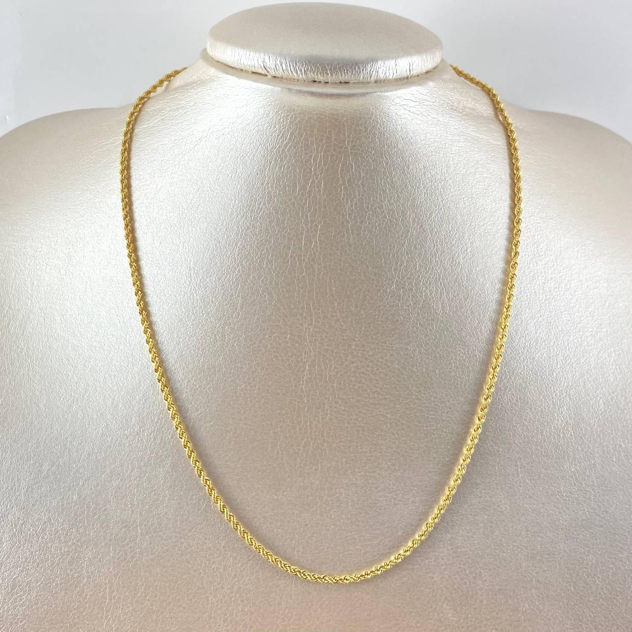 Cadena Lazo 2.5gr / 17 3/4 in / 2.14mm Oro Amarillo +3 18K !