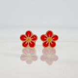 Topos Flor 0.7 g / in / 7.3 mm Oro Rosa 18K