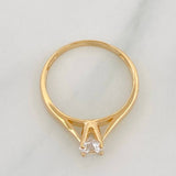 Solitaire Ring 1.85 g / T5 1/2 Yellow Gold 18K