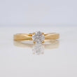 Solitaire Ring 1.85 g / T5 1/2 Yellow Gold 18K