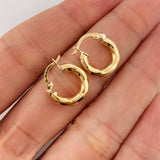 Candongas Kari 1.5 g / 1/2 in Oro Amarillo 18K