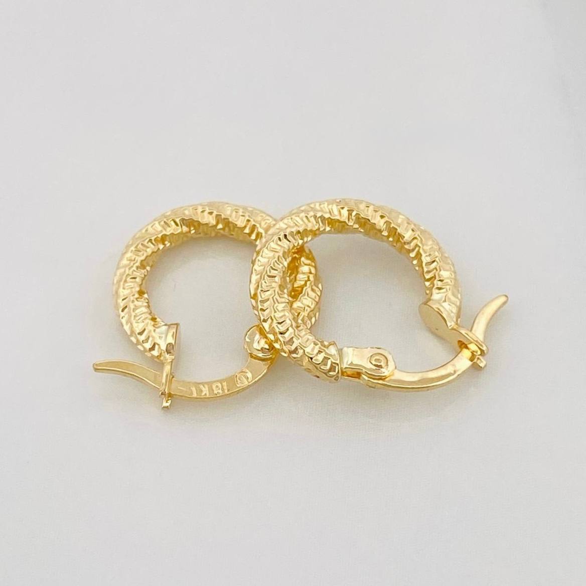 Hoop Earrings Majo 1.05 g / 1/2 in 18K Yellow Gold