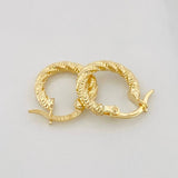 Hoop Earrings Majo 1.05 g / 1/2 in 18K Yellow Gold
