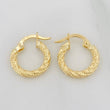 Hoop Earrings Majo 1.05 g / 1/2 in 18K Yellow Gold