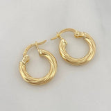 Hoop Earrings Mary 1.35 g / 1/2 in Yellow Gold 18K