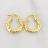 Candongas Mary 0.9 g / 1/2 in Oro Amarillo 18K
