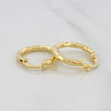 Hoop Earrings Val 1.3 g / 3/4 in Yellow Gold 18K