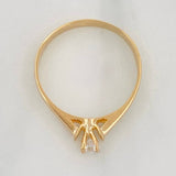 Anillo Solitario 1.6 g / T6 Oro Amarillo 18K