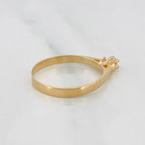 Anillo Solitario 1.6 g / T6 Oro Amarillo 18K