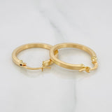 Hoop Earrings Fabi 1.7 g / 1 in 18K Yellow Gold