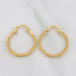 Hoop Earrings Fabi 1.7 g / 1 in 18K Yellow Gold