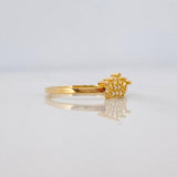 Anillo Corona 1.3 g / T7 1/2 Oro Amarillo 18K