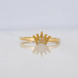 Anillo Corona 1.3 g / T7 1/2 Oro Amarillo 18K