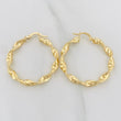 Hoop Earrings Demi 3 g / 1 1/2 in 18K Yellow Gold