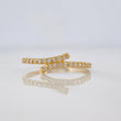 Anillo Lineas Cruzadas 1.35 g / T7 3/4 Oro Amarillo 18K
