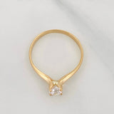 Anillo Solitario 1.65 g / T6 1/2 Oro Amarillo 18K