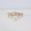 Anillo Solitario Trio 1.5 g / T6 Oro Amarillo 18K