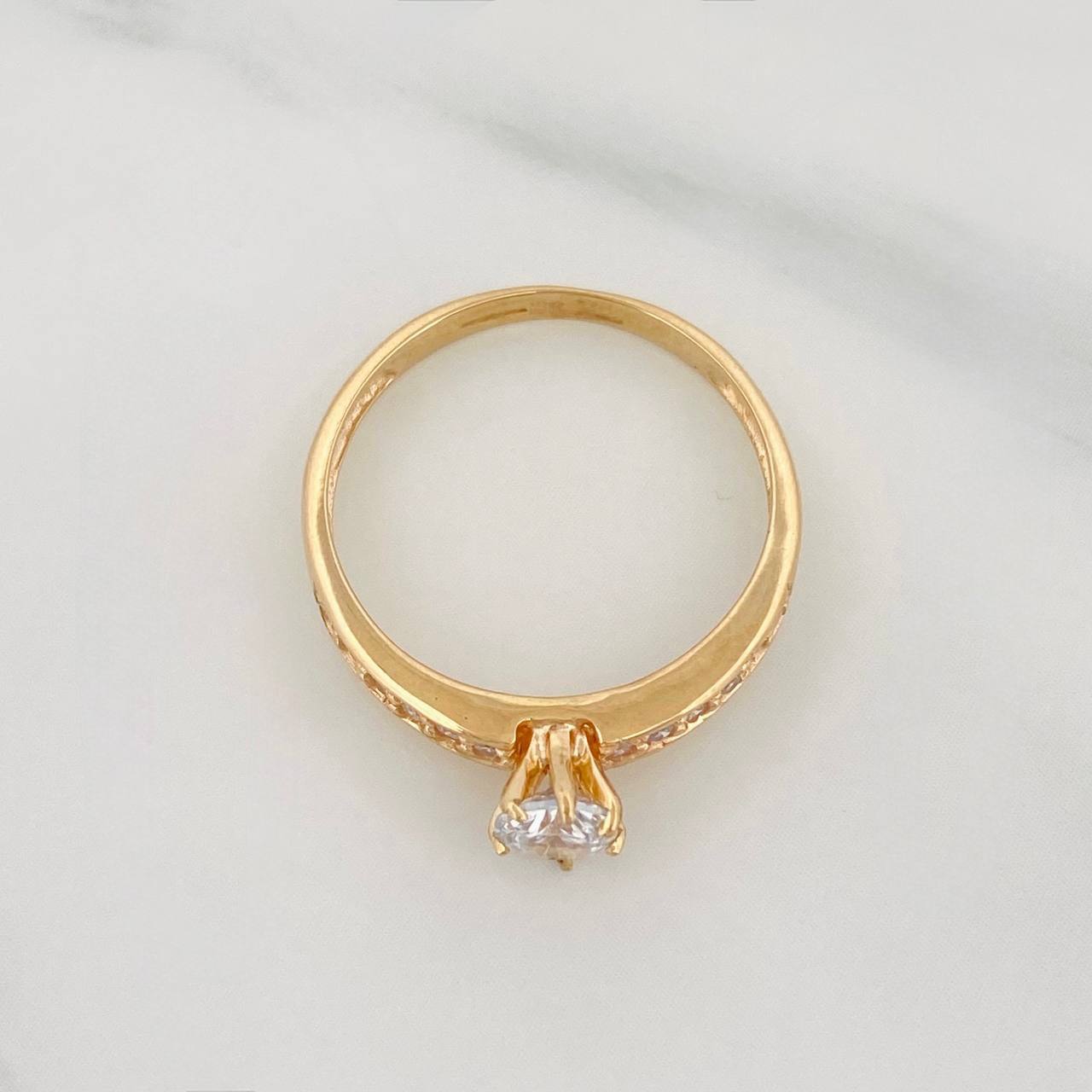 Solitaire Ring Churumbela 2 g / T6 1/2 Yellow Gold 18K