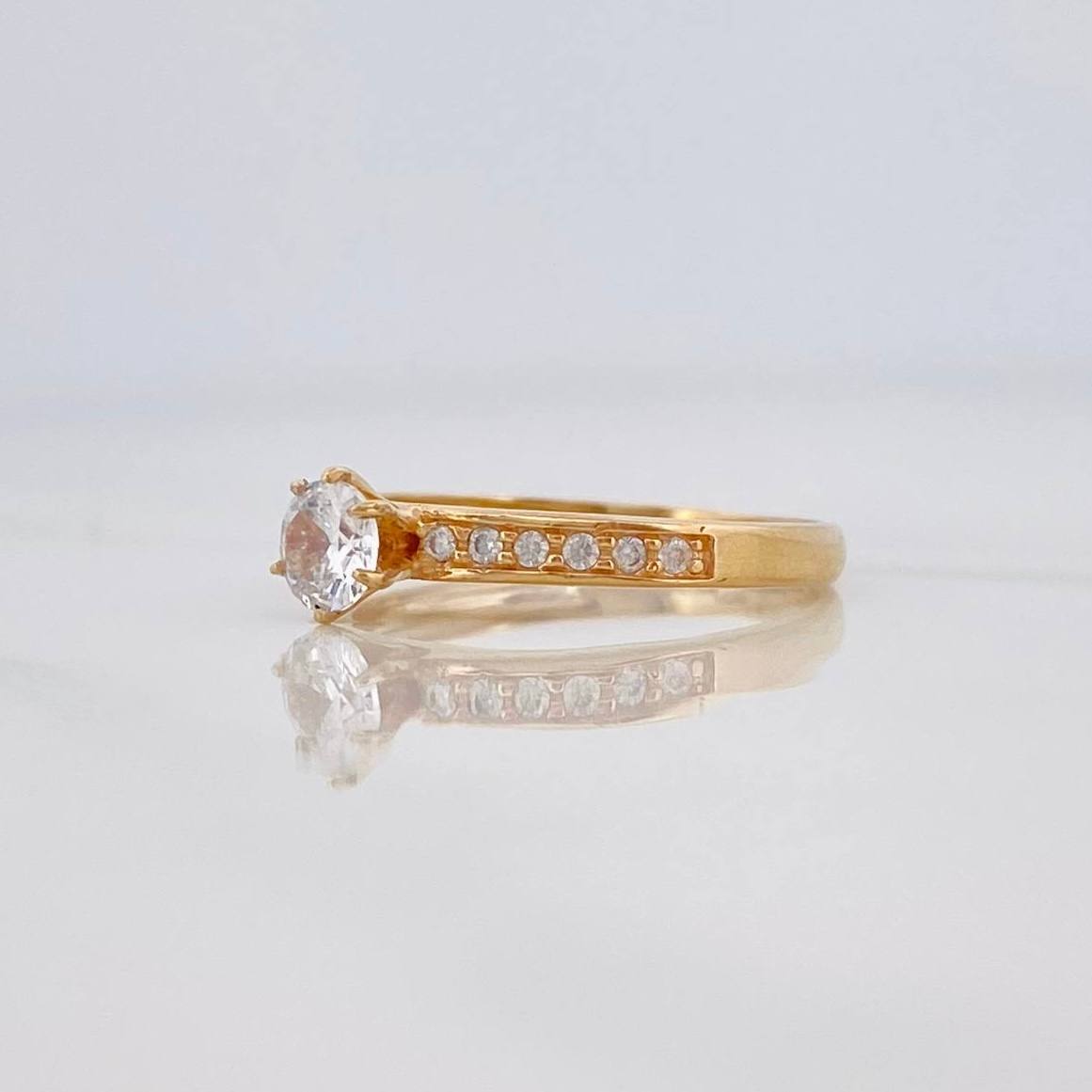 Solitaire Ring Churumbela 2 g / T6 1/2 Yellow Gold 18K