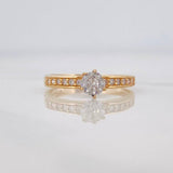 Solitaire Ring Churumbela 2 g / T6 1/2 Yellow Gold 18K