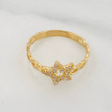 Anillo Estrella 1.45 g / T6 1/2 Oro Amarillo 18K