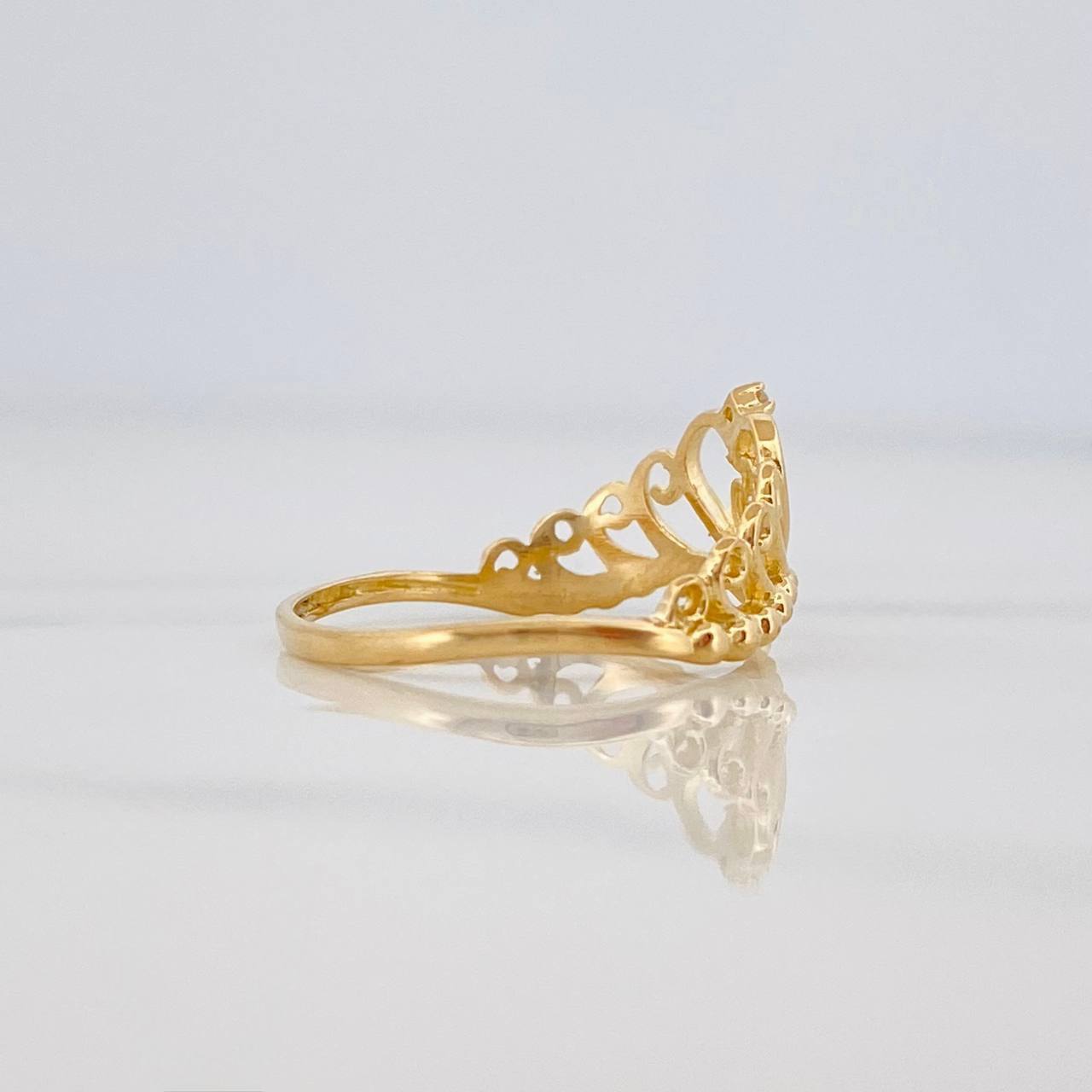Anillo 15'S Corazon 1.4 g / T5 Oro Amarillo 18K