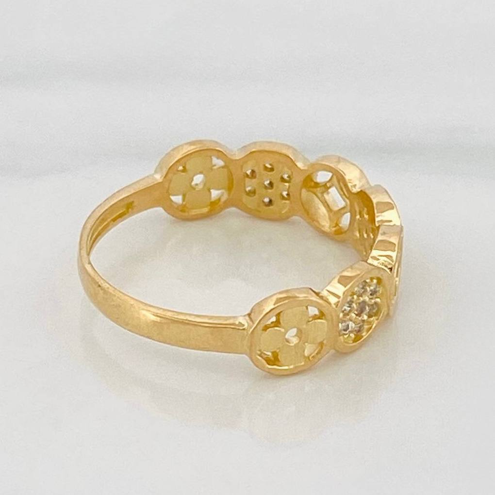 Ring Figures 2.25 g / T5 1/4 Yellow Gold 18K