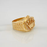 Crown Ring 7.45 g / T7 1/4 Yellow Gold 18K