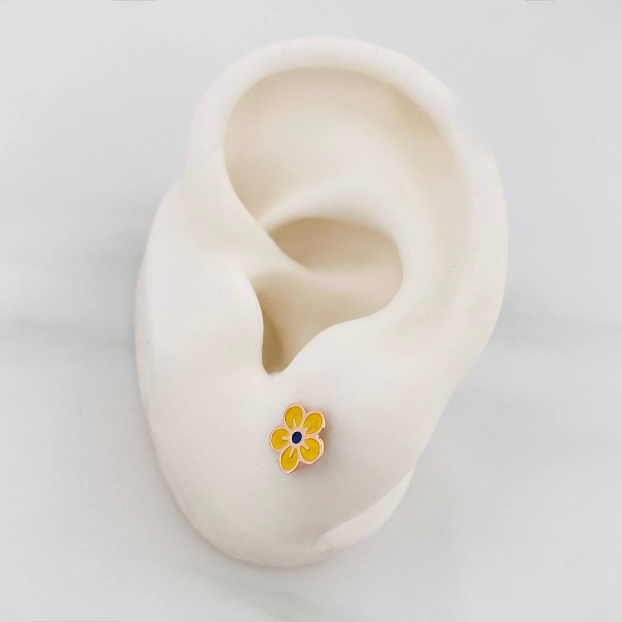 Topos Flor 0.65 g / in / 7.4 mm Oro Rosa 18K