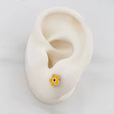 Topos Flor 0.65 g / in / 7.4 mm Oro Rosa 18K