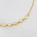Pulso Aro Seguido Circulos 2.85g / 7 in / 1.52mm Oro Amarillo 18K
