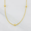 Cadena Espiga Bolas 3.15g / 18 in / 4mm Oro Amarillo 18K