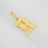 Dije Letra R 0.95g / 3/4 in Oro Amarillo 18K