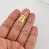 Dije Letra R 0.95g / 3/4 in Oro Amarillo 18K