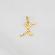 Dije Letra X 1g / 3/4 in Oro Amarillo 18K