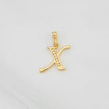 Dije Letra X 1g / 3/4 in Oro Amarillo 18K