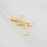 Dije Letra X 1g / 3/4 in Oro Amarillo 18K