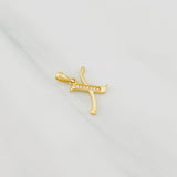 Dije Letra X 1g / 3/4 in Oro Amarillo 18K