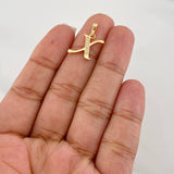 Dije Letra X 1g / 3/4 in Oro Amarillo 18K