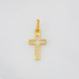 Dije Cruz 0.7g / 3/4 in Oro Amarillo 18K