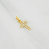 Dije Cruz 0.7g / 3/4 in Oro Amarillo 18K