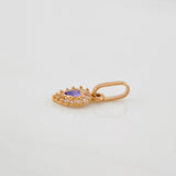 Dije Halo Corazón 0.5g / 1/2 in Oro Rosa 18K