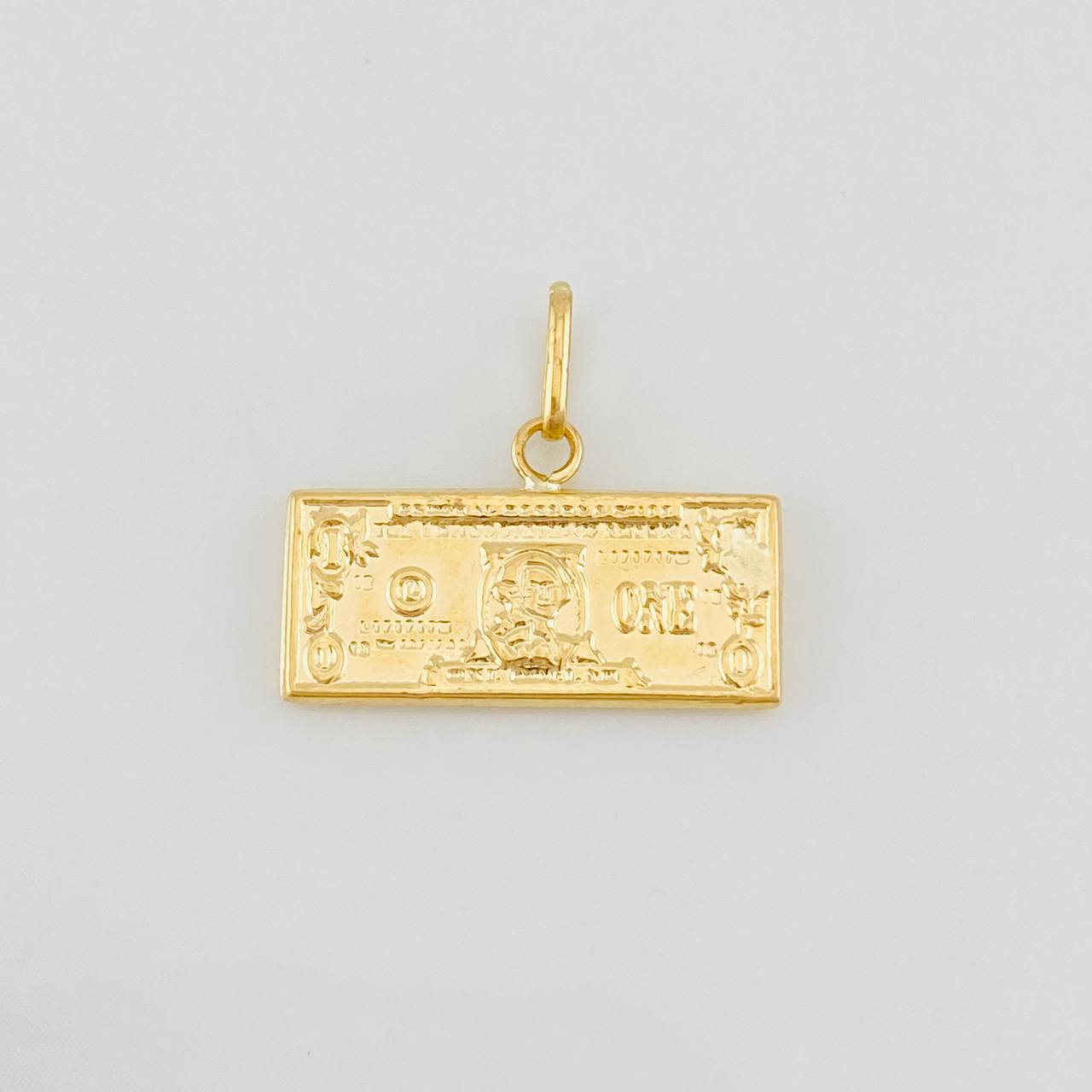 Pendant One Dollar 0.65g / 3/4 in Yellow Gold 18K