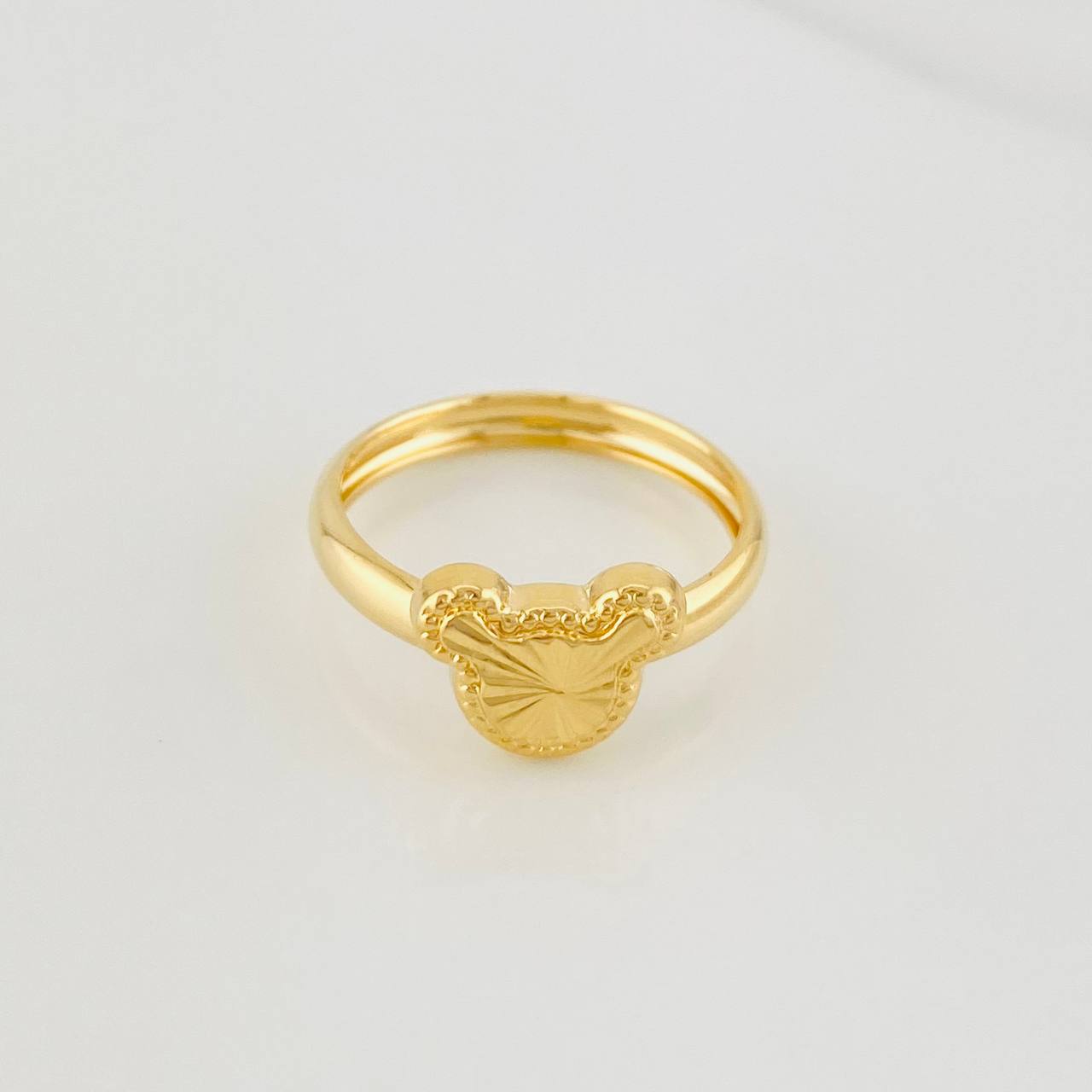 Diamond Cut Mouse Ring 1g / T5 1/4 Yellow Gold 18K