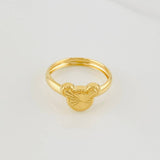 Diamond Cut Mouse Ring 1g / T5 1/4 Yellow Gold 18K