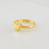 Diamond Cut Mouse Ring 1g / T5 1/4 Yellow Gold 18K
