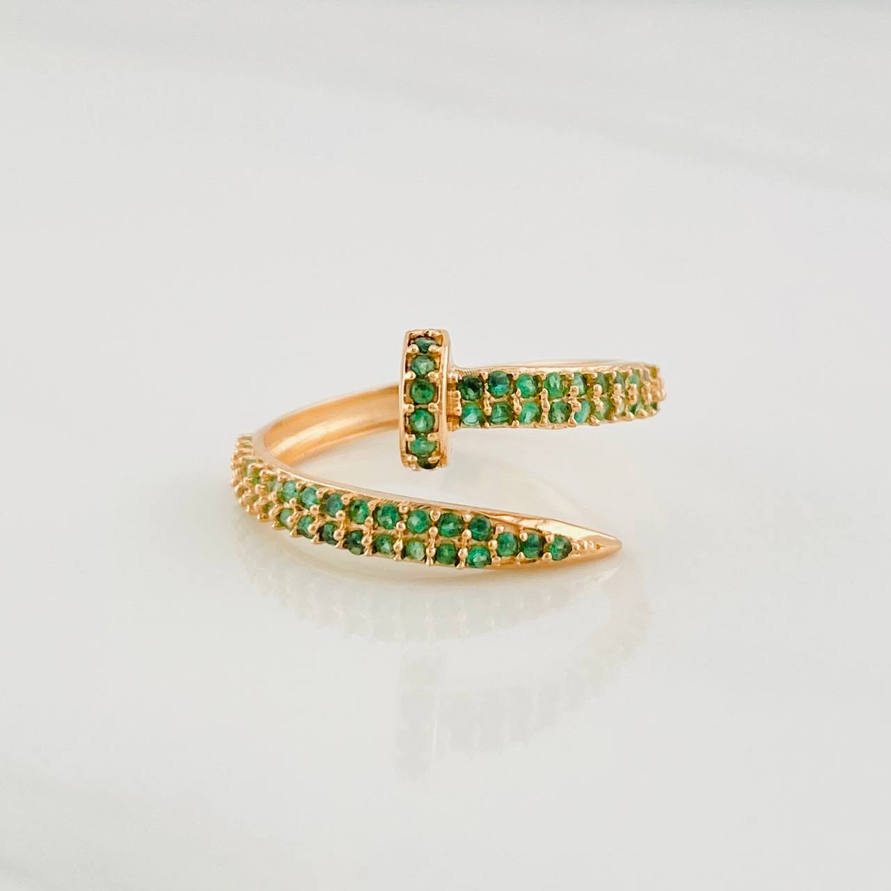 Anillo Clavo 2.2g / T6 1/4 Oro Rosa 18K