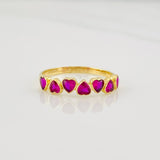 Hearts Ring 1.75g / T7 Yellow Gold 18K