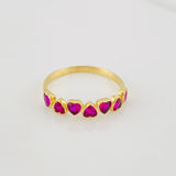 Hearts Ring 1.75g / T7 Yellow Gold 18K