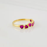 Hearts Ring 1.75g / T7 Yellow Gold 18K
